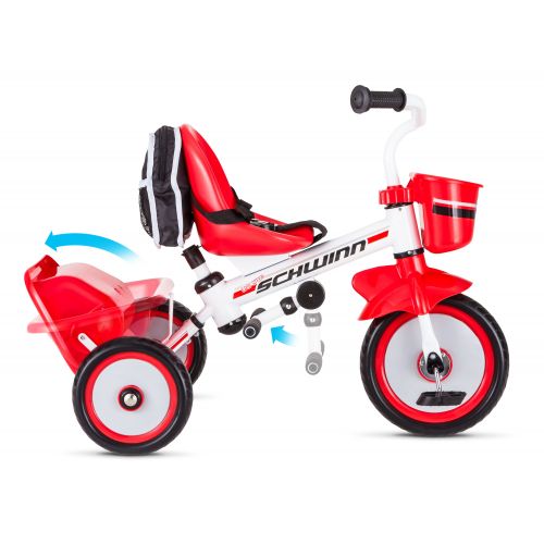  Schwinn Easy-Steer Tricycle with Push/Steer Handle, ages 2 - 4, red toddler bike