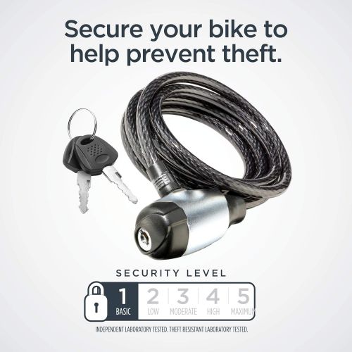  Schwinn Anti Theft Bike Lock, Security Levels 1-5, Cable and U-Lock Options