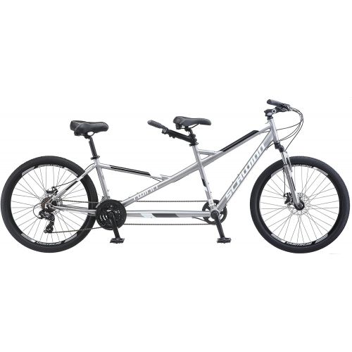  Schwinn Twinn Tandem 26” Wheel Bicycle, Grey, One Frame Size 20”