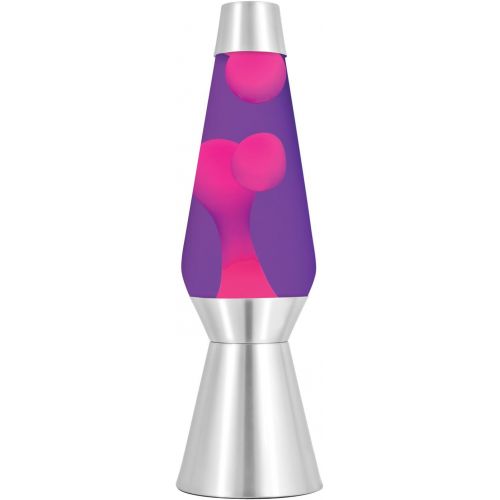  Lava Lite Lava the Original 27-Inch Silver Base Grande Lamp with Yellow Wax in Purple Liquid