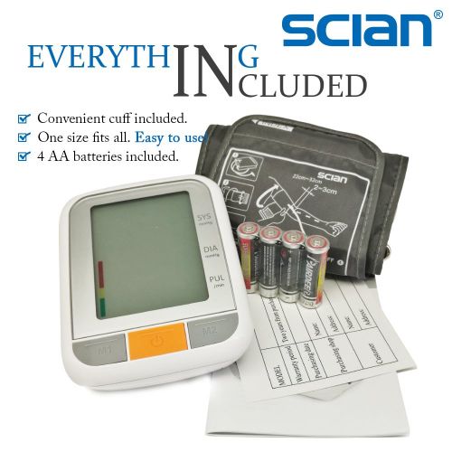  Scian LD-576 Talking Blood Pressure Monitor Kit with Upper Arm XXL Cuff(12.6-16.9 inch / 32-43 cm),FDA...