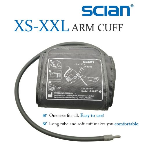  Scian LD-576 Talking Blood Pressure Monitor Kit with Upper Arm XXL Cuff(12.6-16.9 inch / 32-43 cm),FDA...