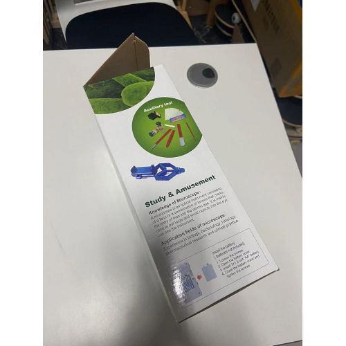  [아마존베스트]Scientoy Microscope for Kids, Microscope Science Kit for Beginner with LED Lights, 80x, 200x,450x Magnification, Phone Holder and Slides, Science Toys & Gift for Boys & Girls & Students
