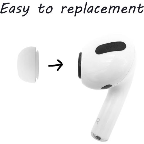  [아마존베스트]sciuU Silicone ear pads compatible with Apple Airpods Pro, earphone tips replacement earphones earbuds case, silicone soft earphones pads ear pads earplugs cover, 1 x large