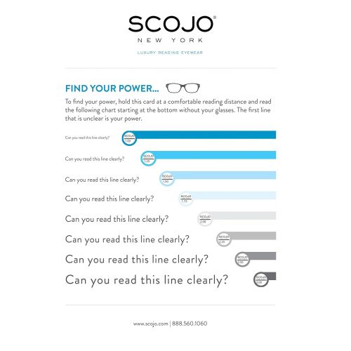  Scojo New York Gels - Lightweight Rimless Fashion Readers - The Original Reading Glasses for Men and Women - Cobalt Blue