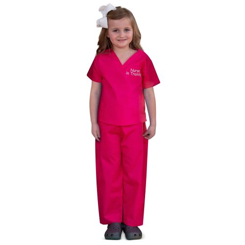  Scoots Kids Scrubs for Girls, Nurse in Training Embroidery