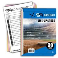 Score It Right Baseball/Softball Lineup Cards ? 16 Player Book Format Lineup Cards for 30 Games ? Flipbook Carbonless 4 Part Form ? Time Saving and Practical Baseball Coaching Acce