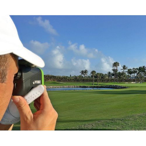  ScoreBand Vibe SL8 - High Performance Laser Rangefinder for Golf with Slope Option, Vibration Confirmation, HD Optics, 800 Yard Range, GripMagnet, Battery Included