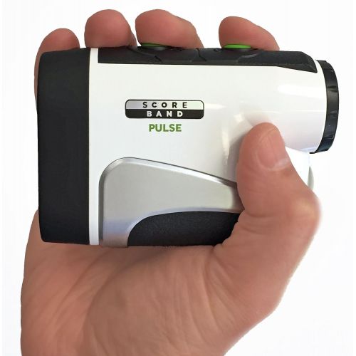  ScoreBand Pulse Compact Laser Rangefinder for Golf, White