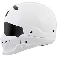 Scorpion Covert Open-Face Solid Helmet Gloss Street Bike Motorcycle Helmet - WhiteMedium