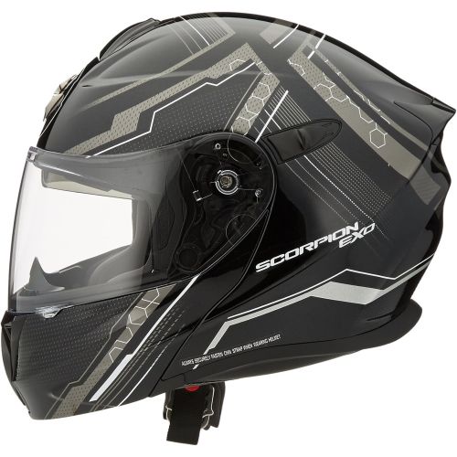  ScorpionExo EXO-GT920 Full Face Modular Helmet (Matte Black, Large)