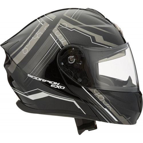  ScorpionExo EXO-GT920 Full Face Modular Helmet (Matte Black, Large)