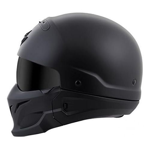  ScorpionExo Covert Unisex-Adult Half-Size-Style Matte Black Helmet (Matte Black, Large) (COV-0105)