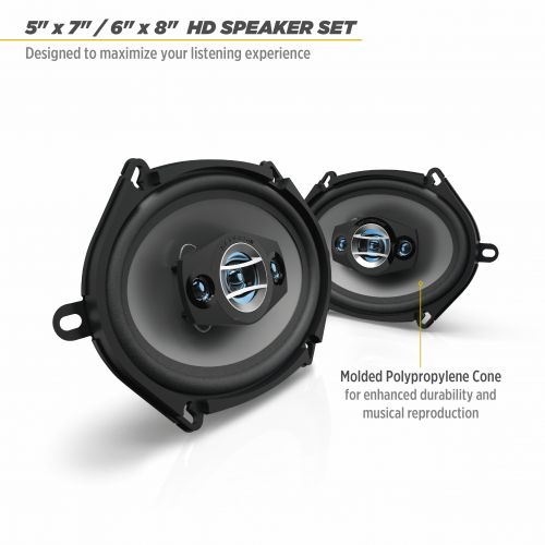  Scosche HD57684SD - 5x7/6x8 4-Way Car Speakers (Pair)