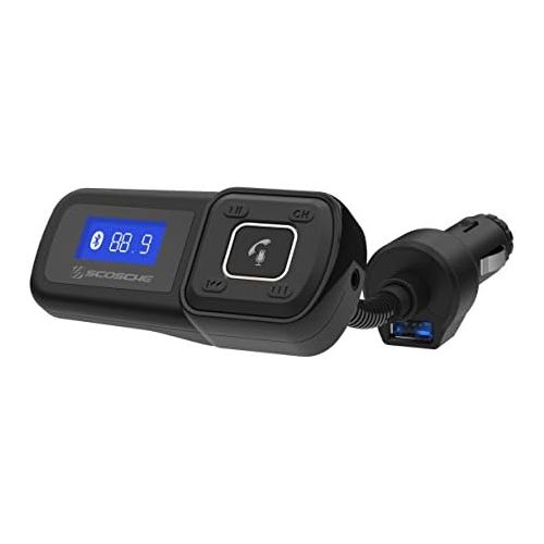  [아마존베스트]Scosche SCOSCHE BTFM BTFREQ Universal Bluetooth Hands-Free Car Kit with Digital FM Transmitter and 10-Watt USB Car Charger - Black