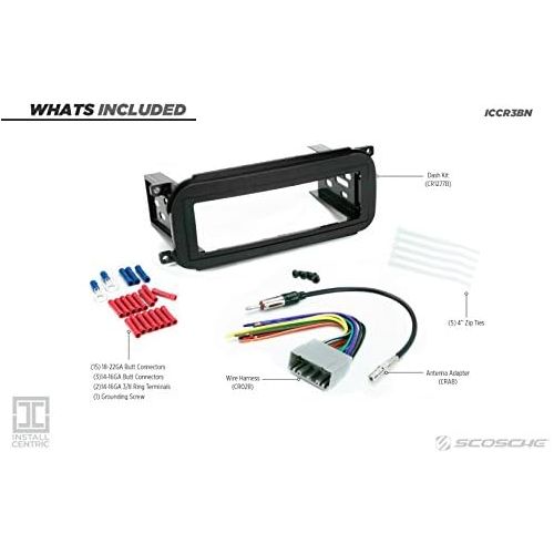  [아마존베스트]Scosche Install Centric ICCR3BN Chrysler/Dodge/Jeep 2002-06 Complete Installation Kit