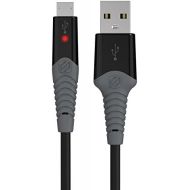 SCOSCHE StrikeLine LED 6 Rugged Charge & Sync Cable for Micro USB Devices - Black