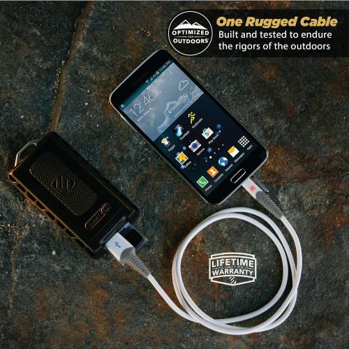  SCOSCHE StrikeLine LED 6 Rugged Charge & Sync Cable for Micro USB Devices - Black
