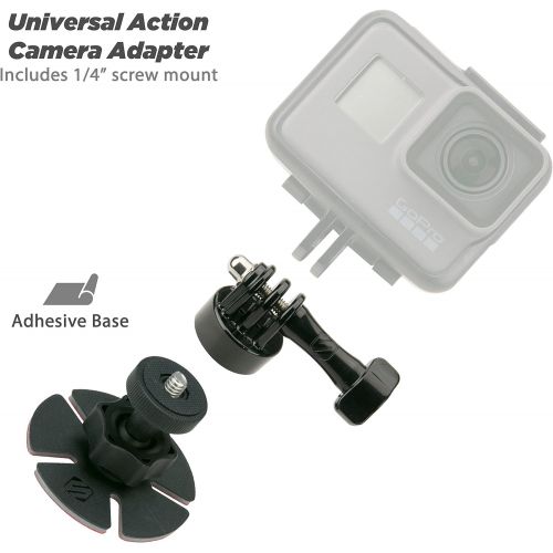  SCOSCHE AMK2-BPO Closeup KIT Universal Action Camera Mount with GoPro Adapter for Cars, Trucks, Boats, ATVs, UTVs or Paddle Boards in Frustration Free Packaging