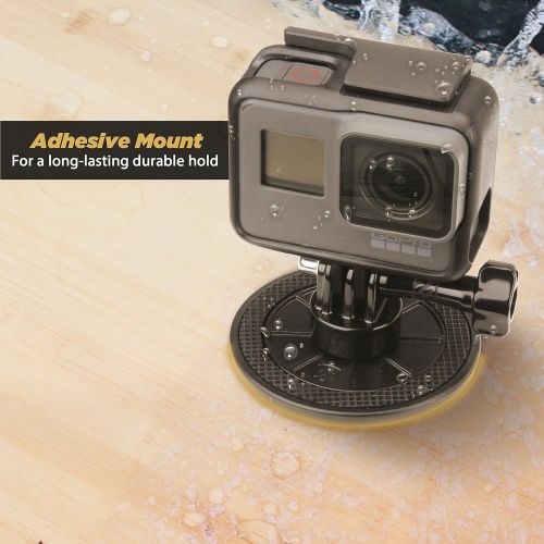 SCOSCHE AMK1-BPO Closeup PROKIT Universal Action Camera Mount Kit with Three Mounting Bases Included Magnetic, Adhesive and Suction for Indoor/Outdoor Use in Frustration Free Packa