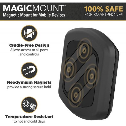  [아마존베스트]SCOSCHE MAGC242 MagicMount Magnetic Power Outlet Mount Holder for Vehicles, Black