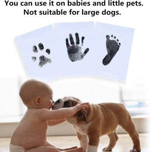  [아마존베스트]Baby Handprint and Footprint Ink Pads - 2 Pack - Paw Print Ink Kits - Non Toxic and Safe Print Kits for Babies and Pets - For Baby Shower Gift and Registry from Scotamalone