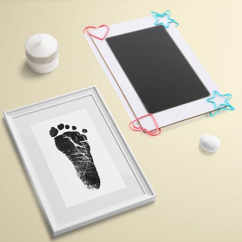  [아마존베스트]Scotamalone 2 Packs Baby Handprint and Footprint Ink Pads - Large Size - Pet Paw Print Ink Kits -...