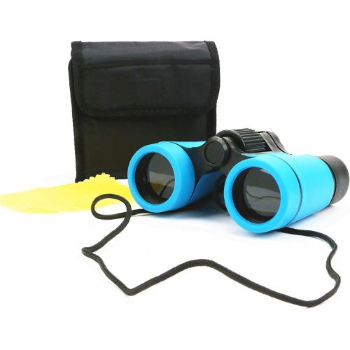  [아마존베스트]Scotamalone Kid Binoculars Shock Proof Toy Binoculars Set - Bird Watching - Educational Learning - Hunting - Hiking - Birthday Presents -Gifts for Children (color2)