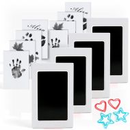 Scotamalone Baby Inkless Handprint Footprint Ink Pads Small Pet Paw Print Ink Kits Non-Toxic Safe and Clean-Touch for Family Keepsake Baby Shower Gift and Registry 4 Packs Medium S
