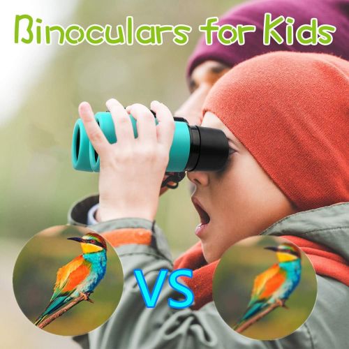  [아마존베스트]Scotamalone Kid Binoculars Best Gifts for 3-12 Years Boys Girls Shock Proof Toy Binoculars for Bird Watching,Educational Learning,Hunting,Hiking,Travel, Camping,Birthday Presents