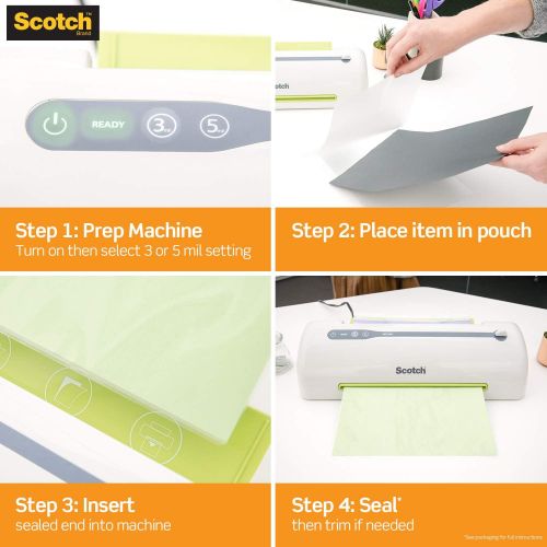  [아마존베스트]Scotch Brand Scotch Thermal Laminating Pouches, 8.9 x 14.4-Inches, Legal Size, 20-Pack (TP3855-20)