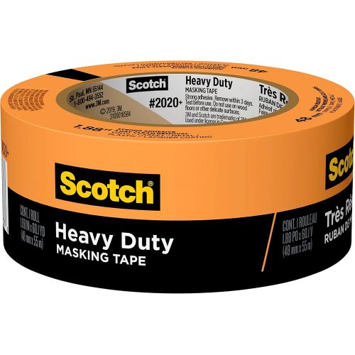  Scotch Painters Tape 2020+-48TP Scotch Masking Tape, 1.88 Width, Orange