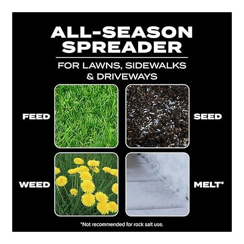  Scotts Turf Builder EdgeGuard Mini Broadcast Spreader for Seed,Fertilizer,Salt,Ice Melt, Holds up to 5,000 sq.ft. Product