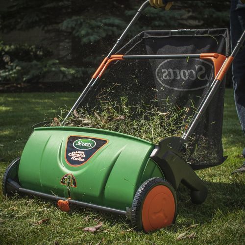  Scotts Outdoor Power Tools LSW70026S 26-Inch Push Lawn Sweeper, with 3.6 Bushel Rear Collection Bag