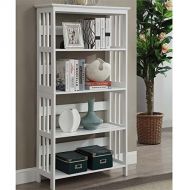 Scranton & Co 4 Shelf Bookcase in White