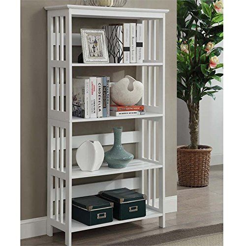  Scranton & Co 4 Shelf Bookcase in White