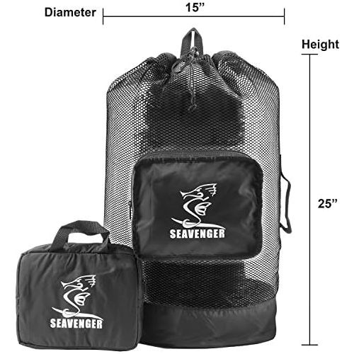  [아마존베스트]Seavenger Scuba Diving Snorkeling Beach Sport Game Mesh Retractable Backpack Bag