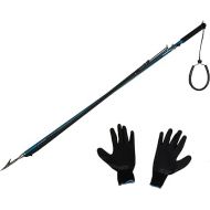 Palantic Spearfishing 104cm Blue Aluminum Safety Speargun Harpoon with Gloves