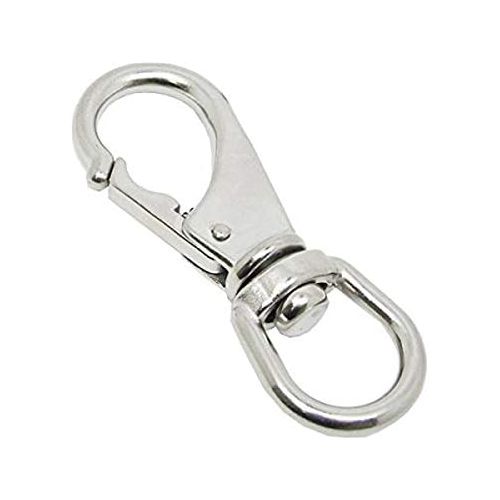  [아마존베스트]Scuba Choice Stainless Steel Swivel Eye Snap Hook Size #1 Marine Clip, 3-5/16 x 1-1/8-Inch