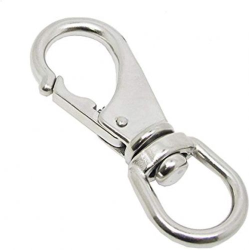  [아마존베스트]Scuba Choice Stainless Steel Swivel Eye Snap Hook Size #1 Marine Clip, 3-5/16 x 1-1/8-Inch