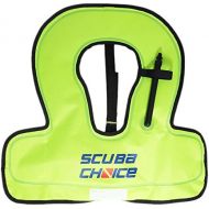 [아마존베스트]Scuba Choice Youth Kids Snorkel Vest Neon Yellow/Blue with Name Box