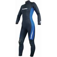 Kid's 3mm Neoprene Full Suit w/Smooth Skin Seals on Neck, arms & Legs, Flat Stitch, Rubber Knee Pads, Back Entry w/Zipper & Pull Cord