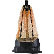 [아마존베스트]ScubaMax Mesh Bag Draw String w/Shoulder Strap (Orange, One Size)