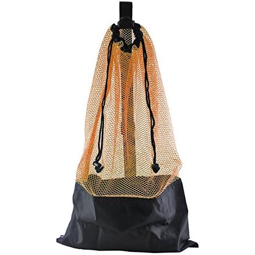  [아마존베스트]ScubaMax Mesh Bag Draw String w/Shoulder Strap (Orange, One Size)