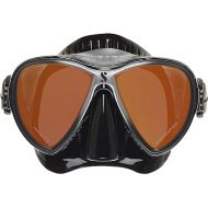 ScubaPro Synergy 2 TruFit Mirrored Single Lens Mask,Black/Silver/Mirror