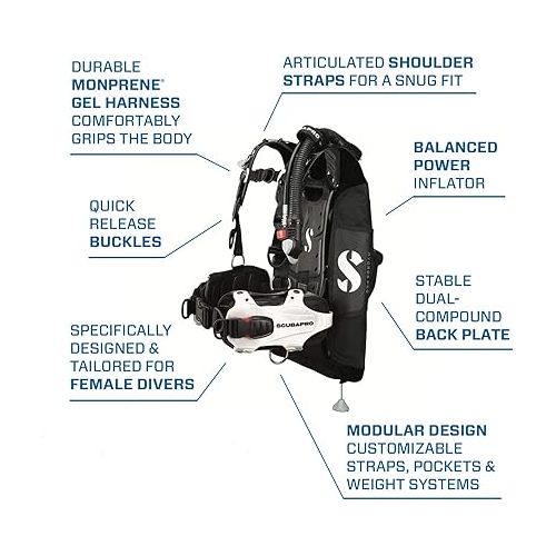 스쿠버프로 Scubapro Hydros Pro w/Balanced Inflator Womens BCD