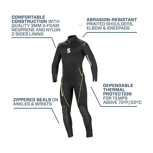 스쿠버프로 Scubapro Men's Definition Steamer 3mm Wetsuit