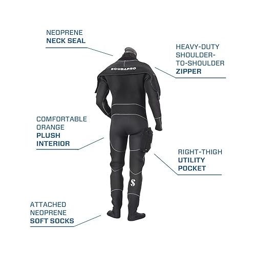 스쿠버프로 Scubapro Everdry 4mm Dry Suit Men's