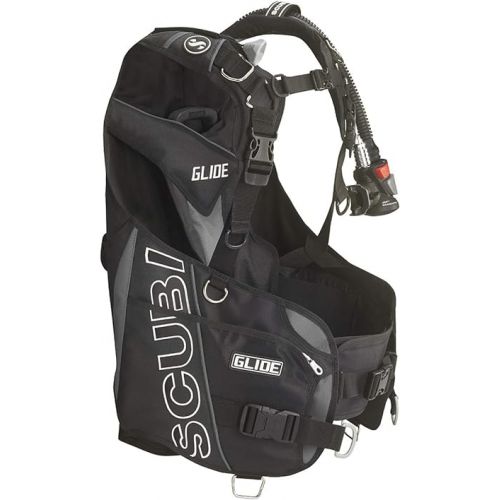 스쿠버프로 SCUBAPRO Glide Diving BCD with 5th Generation Air2 Octopus/Inflator (Black/Gray, Large)