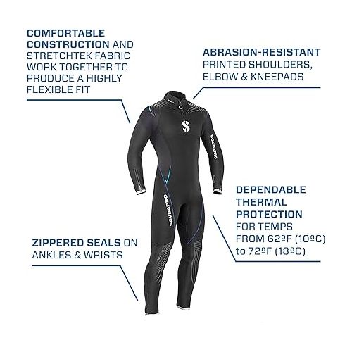 스쿠버프로 Scubapro Wetsuit - Definition Steamer 5mm Men's Diving Wetsuit